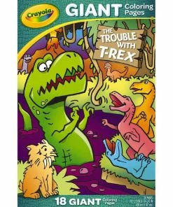 CRAYOLA THE TROUBLE WITH T-REX GIANT COLORING PAGES