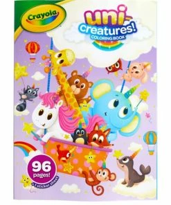 CRAYOLA UNI-CREATURES 96 PAGE COLOURING BOOK
