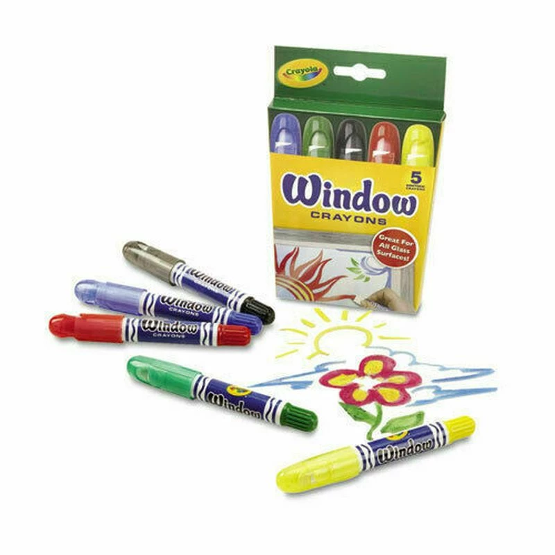 CRAYOLA WASHABLE WINDOW CRAYONS 5 PACK 2 CRAYOLA WASHABLE WINDOW CRAYONS 5 PACK - Image 2