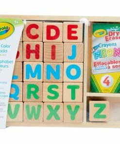 CRAYOLA ALPHABET COLOUR AND PLAY BLOCKS
