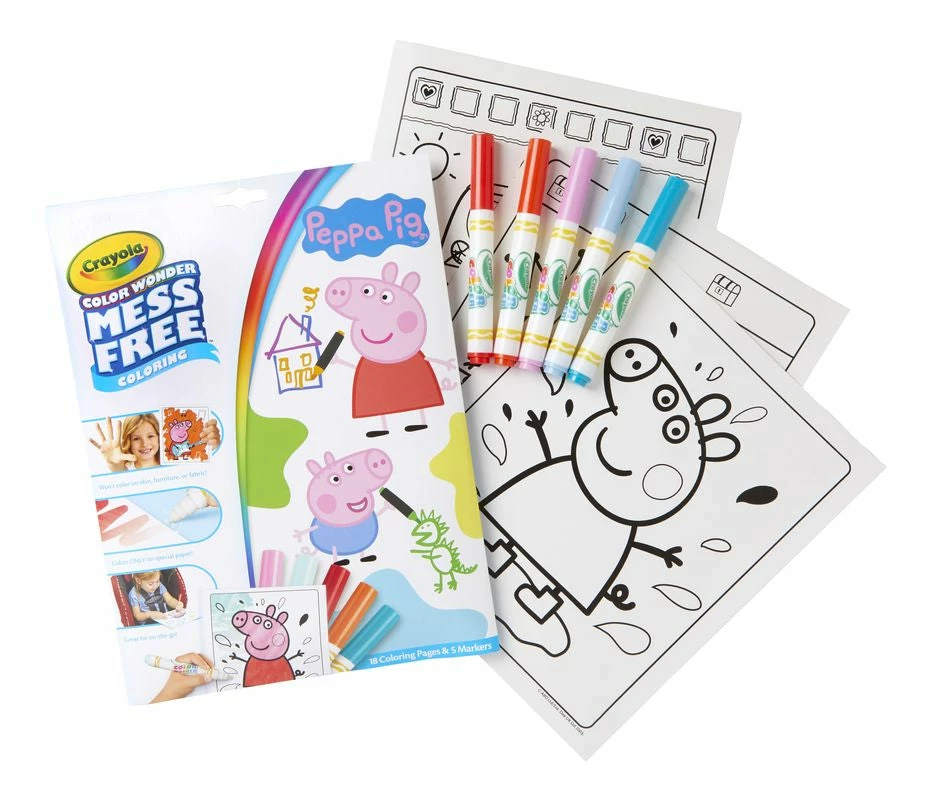 CRAYOLA COLOUR WONDER MESS FREE COLOURING PEPPA PIG 2 CRAYOLA COLOUR WONDER MESS FREE COLOURING PEPPA PIG - Image 2