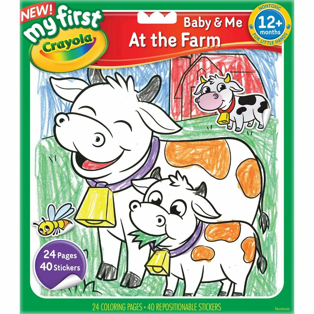 CRAYOLA COLOUR & STICKER BOOK AT THE FARM 1 CRAYOLA COLOUR & STICKER BOOK AT THE FARM