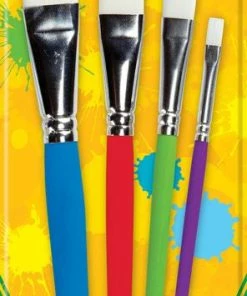 CRAYOLA FLAT BIG PAINT BRUSHES 4 PACK