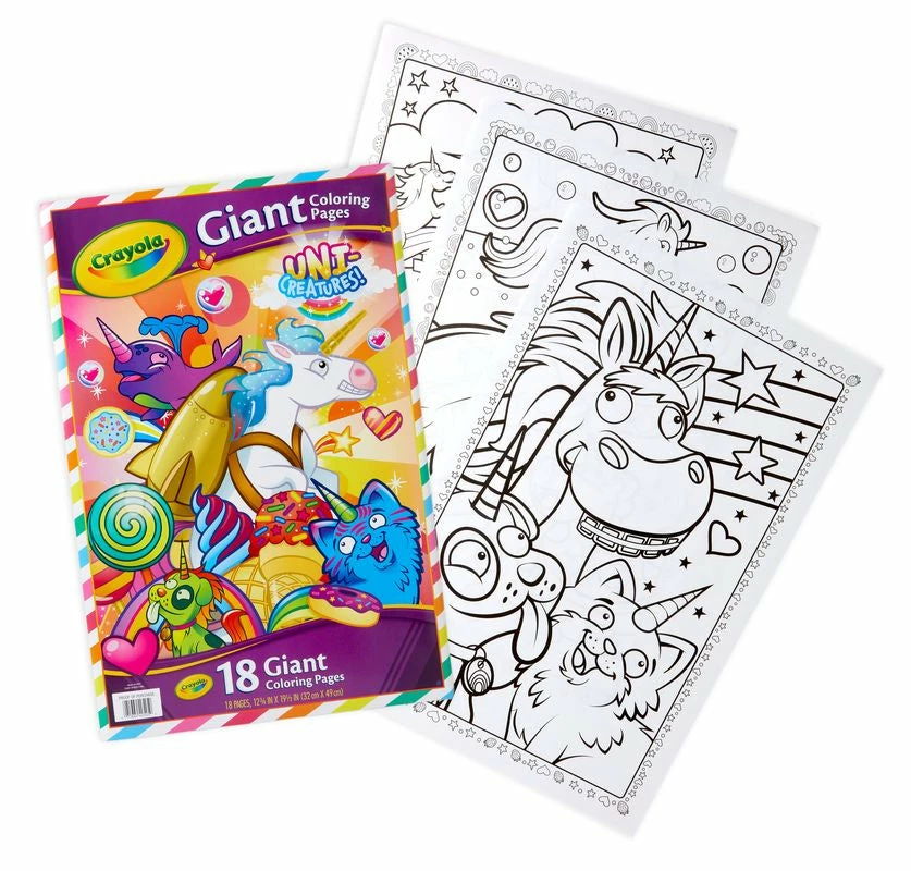CRAYOLA GIANT COLOURING PAGES UNI CREATURES 2 CRAYOLA GIANT COLOURING PAGES UNI CREATURES - Image 2