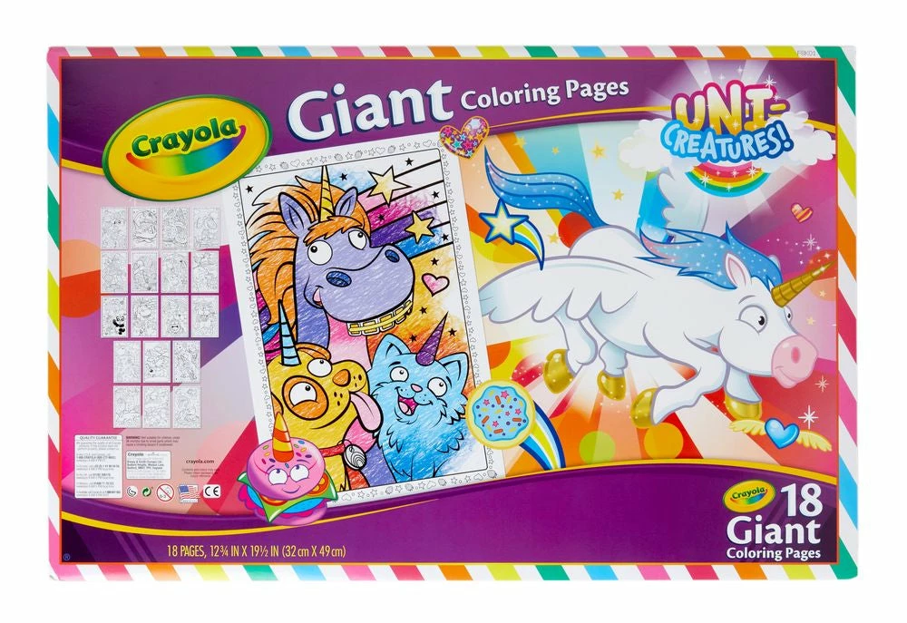 CRAYOLA GIANT COLOURING PAGES UNI CREATURES 3 CRAYOLA GIANT COLOURING PAGES UNI CREATURES - Image 3