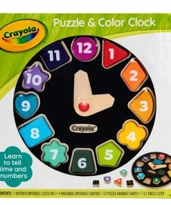 CRAYOLA PUZZLE COLOUR CLOCK