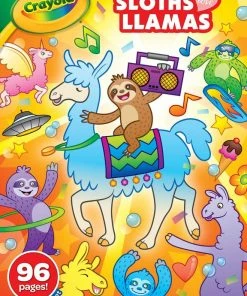 CRAYOLA SLOTHS LOVE LLAMAS 96 PAGE COLOURING BOOK