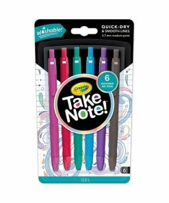 CRAYOLA TAKE NOTE 6 WASHABLE MARKERS