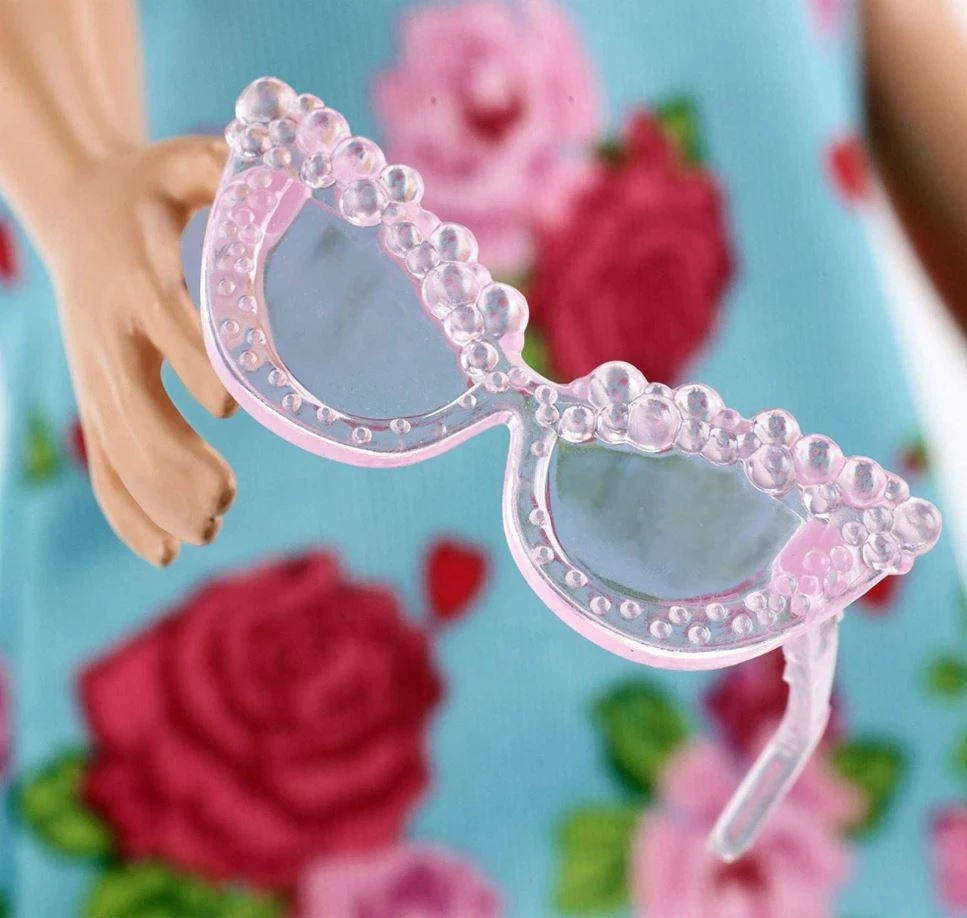 BARBIE FASHIONISTA DOLL TEAL FLORAL DRESS 6 BARBIE FASHIONISTA DOLL TEAL FLORAL DRESS - Image 6