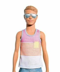 BARBIE KEN FASHIONISTA DOLL HYPED ON STRIPES -CRAYOLA Shop Capture 440