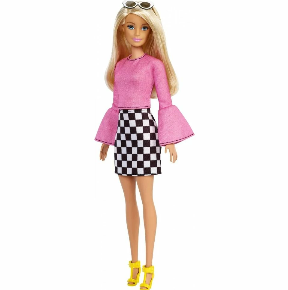 BARBIE FASHIONISTA DOLL #104 CHECKERED SKIRT 2 BARBIE FASHIONISTA DOLL #104 CHECKERED SKIRT - Image 2