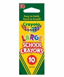 CRAYOLA 10 PACK LARGE SCHOOL CRAYON
