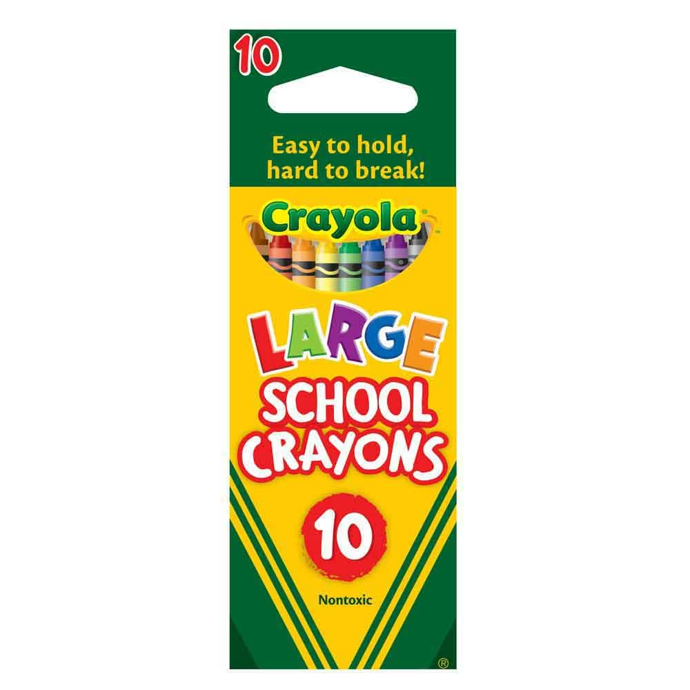 CRAYOLA 10 PACK LARGE SCHOOL CRAYON 1 CRAYOLA 10 PACK LARGE SCHOOL CRAYON