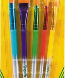 CRAYOLA ART & CRAFT BRUSHES 5 PACK