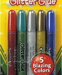 CRAYOLA WASHABLE GLITTER GLUE 5 PACK