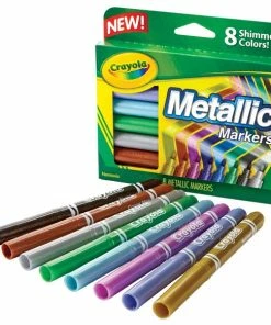 CRAYOLA METALLIC MARKERS 8 PACK