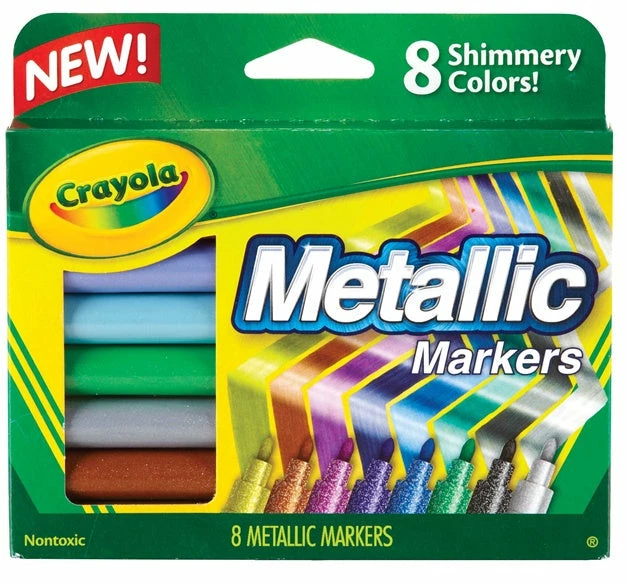 CRAYOLA METALLIC MARKERS 8 PACK 2 CRAYOLA METALLIC MARKERS 8 PACK - Image 2