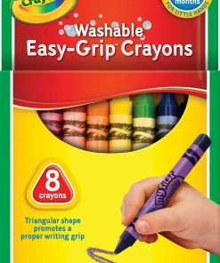 CRAYOLA 8 PACK TRIANGULAR WASHABLE CRAYON