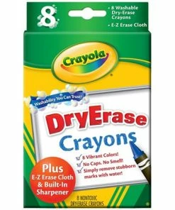 CRAYOLA WASHABLE DRY ERASE CRAYONS