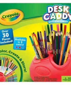 CRAYOLA CADDY WITH STATIONARY