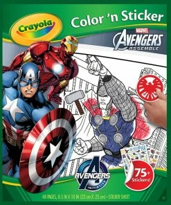 CRAYOLA MARVEL AVENGERS COLOR & STICKER BOOK