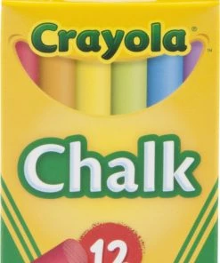 CRAYOLA 12 COLORED CHALK STICKS