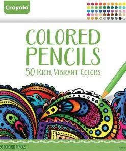 CRAYOLA 50 ADULT COLORED PENCILS