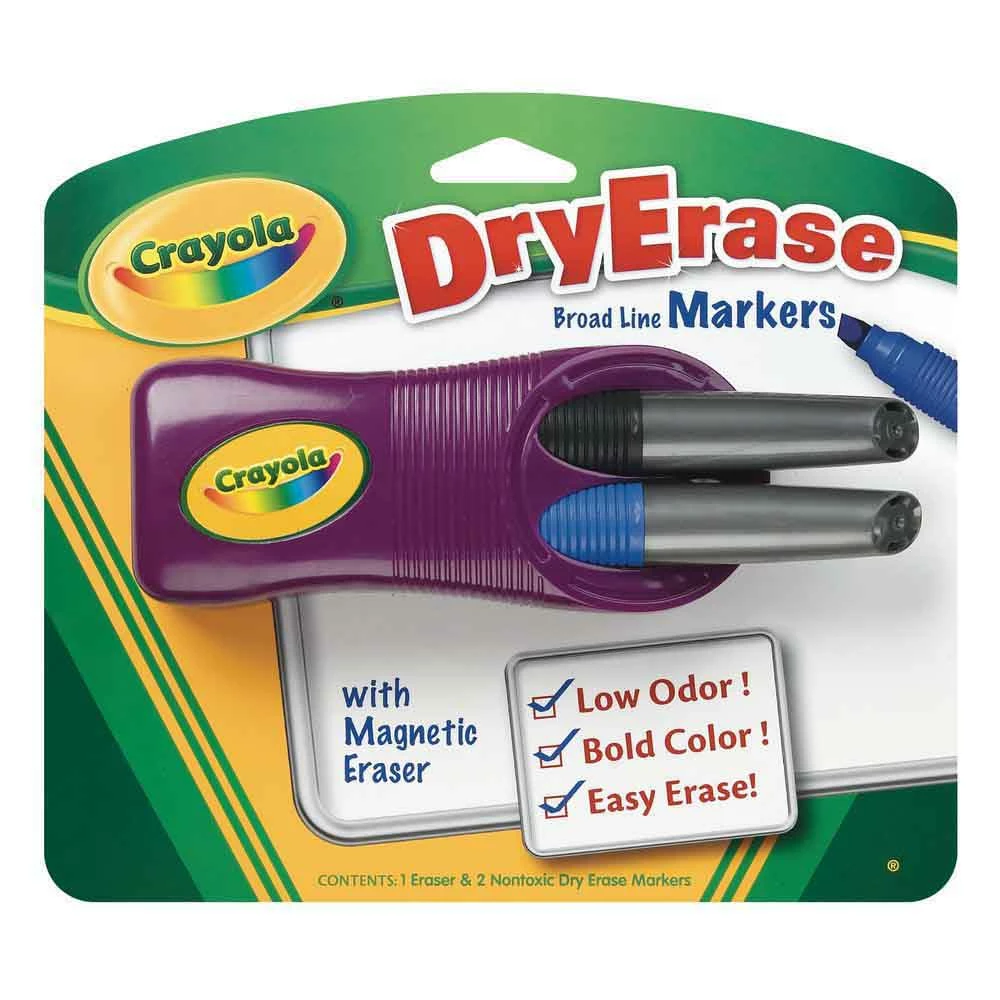 CRAYOLA DRY ERASE MAGNETIC ERASER 1 CRAYOLA DRY ERASE MAGNETIC ERASER