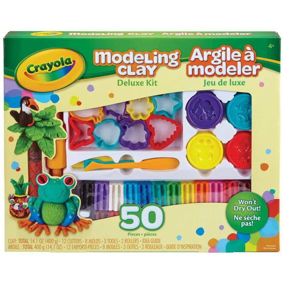 CRAYOLA MODELING CLAY DELUXE KIT 1 CRAYOLA MODELING CLAY DELUXE KIT