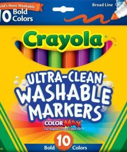 CRAYOLA ULTRA CLEAN BOLD MARKERS 10 COLORS