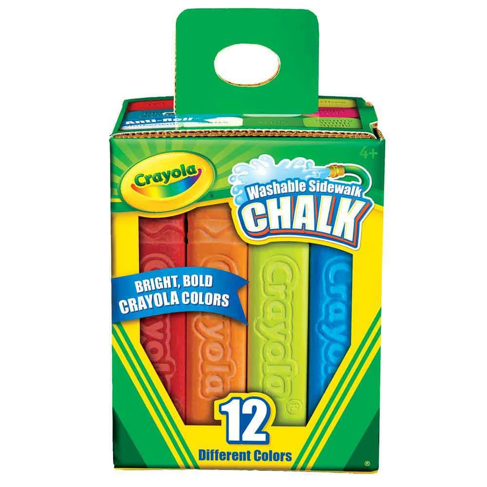 CRAYOLA 12 PACK SIDEWALK CHALK BOXED 1 CRAYOLA 12 PACK SIDEWALK CHALK BOXED
