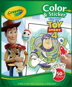 CRAYOLA COLOR AND STICKER BOOK TOY STORY 4