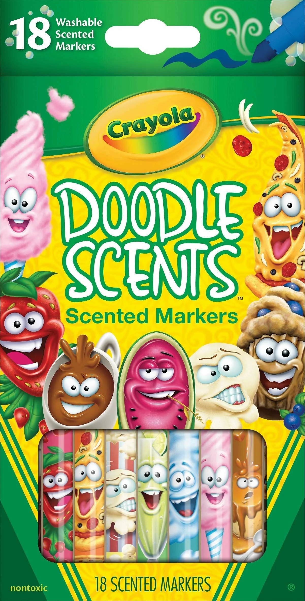 CRAYOLA DOODLE SCENTS WASHABLE SCENTED MARKERS 18 PACK 2 CRAYOLA DOODLE SCENTS WASHABLE SCENTED MARKERS 18 PACK - Image 2