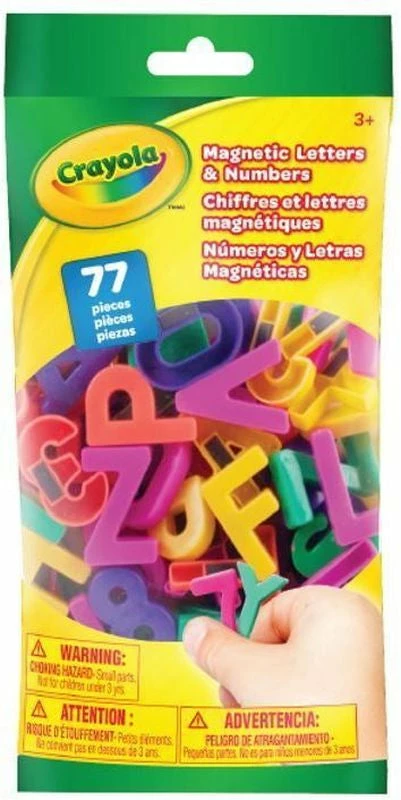 CRAYOLA MAGNETIC LETTERS & NUMBERS 77PC 1 CRAYOLA MAGNETIC LETTERS & NUMBERS 77PC