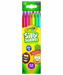 CRAYOLA SILLY SCENTS TWISTABLES COLOURED PENCILS 12 PACK