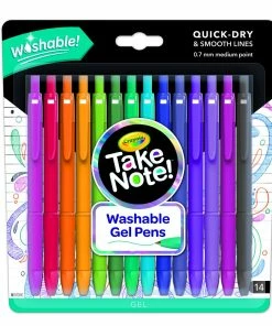 CRAYOLA TAKE NOTE! GEL PENS 14 PACK