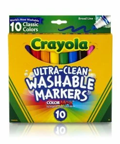 CRAYOLA ULTRA-CLEAN WASHABLE MARKERS 10 PACK