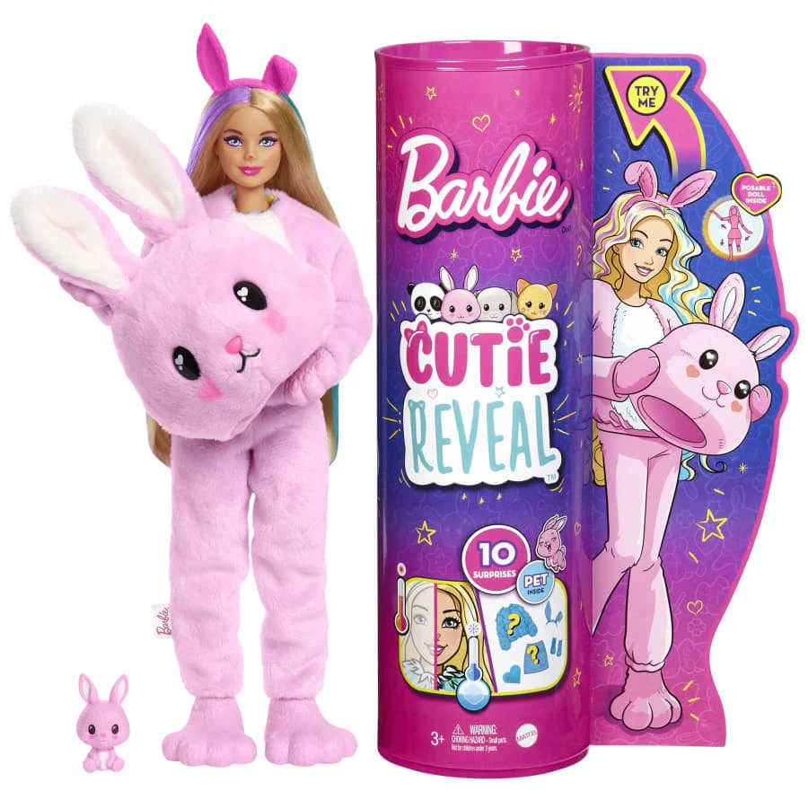 BARBIE CUTIE REVEAL PINK BUNNY 1 BARBIE CUTIE REVEAL PINK BUNNY