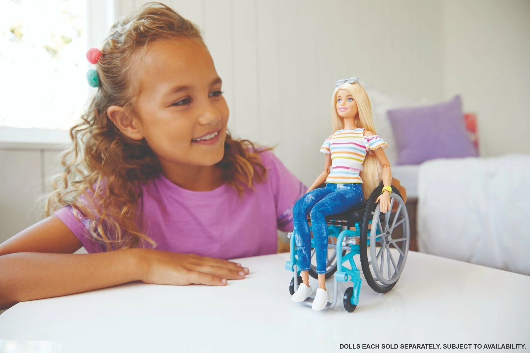 BARBIE FASHIONISTA DOLL #132 BLONDE WITH WHEELCHAIR AND RAMP 3 BARBIE FASHIONISTA DOLL #132 BLONDE WITH WHEELCHAIR AND RAMP - Image 3