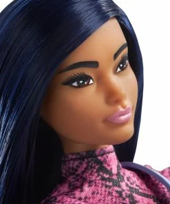 BARBIE FASHIONISTA DOLL #143 PINK SNAKE PRINT DRESS WITH WAIST BAG -CRAYOLA Shop GHW57 W 20 0407