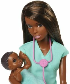 BARBIE CAREER DOLL & PLAYSET BABY DOCTOR BRUNETTE -CRAYOLA Shop GKH24 Feature 1 result