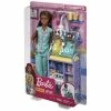 BARBIE CAREER DOLL & PLAYSET BABY DOCTOR BRUNETTE