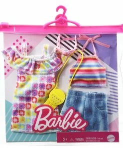BARBIE FASHIONS 2 PACK SUMMER OFF THE SHOULDER PRINT DRESS