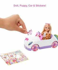 BARBIE CHELSEA DOLL & UNICORN CAR -CRAYOLA Shop GXT41 03