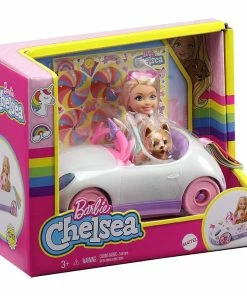 BARBIE CHELSEA DOLL & UNICORN CAR