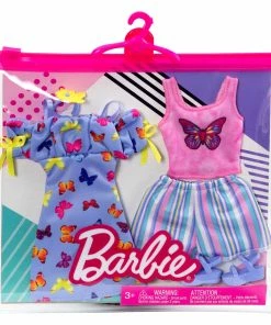 BARBIE FASHIONS 2 PACK BUTTERFLY DRESS AND PINK TOP