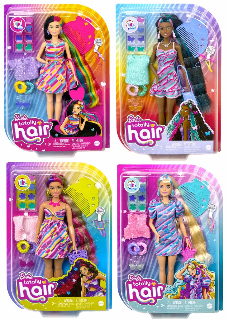BARBIE TOTALLY HAIR DOLL HEART THEMED 7 BARBIE TOTALLY HAIR DOLL HEART THEMED - Image 7