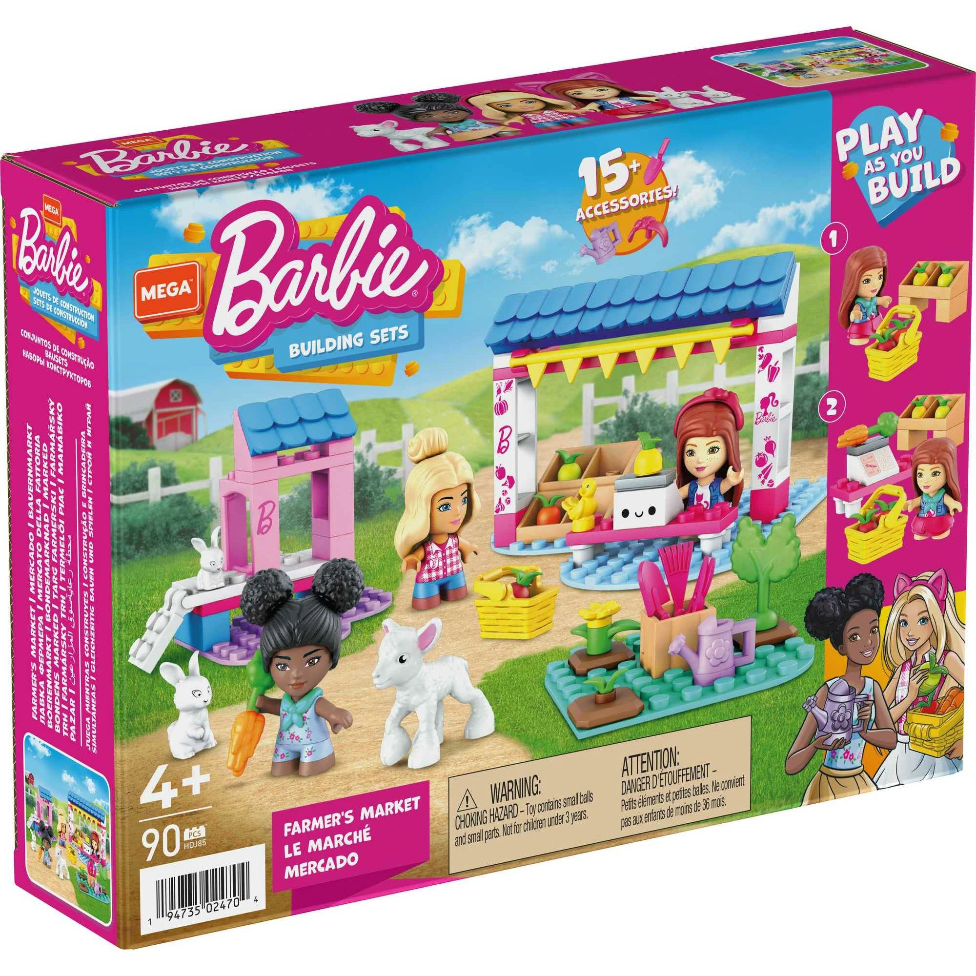 MEGA BARBIE BUILDING SETS FARMERS MARKET 1 MEGA BARBIE BUILDING SETS FARMERS MARKET
