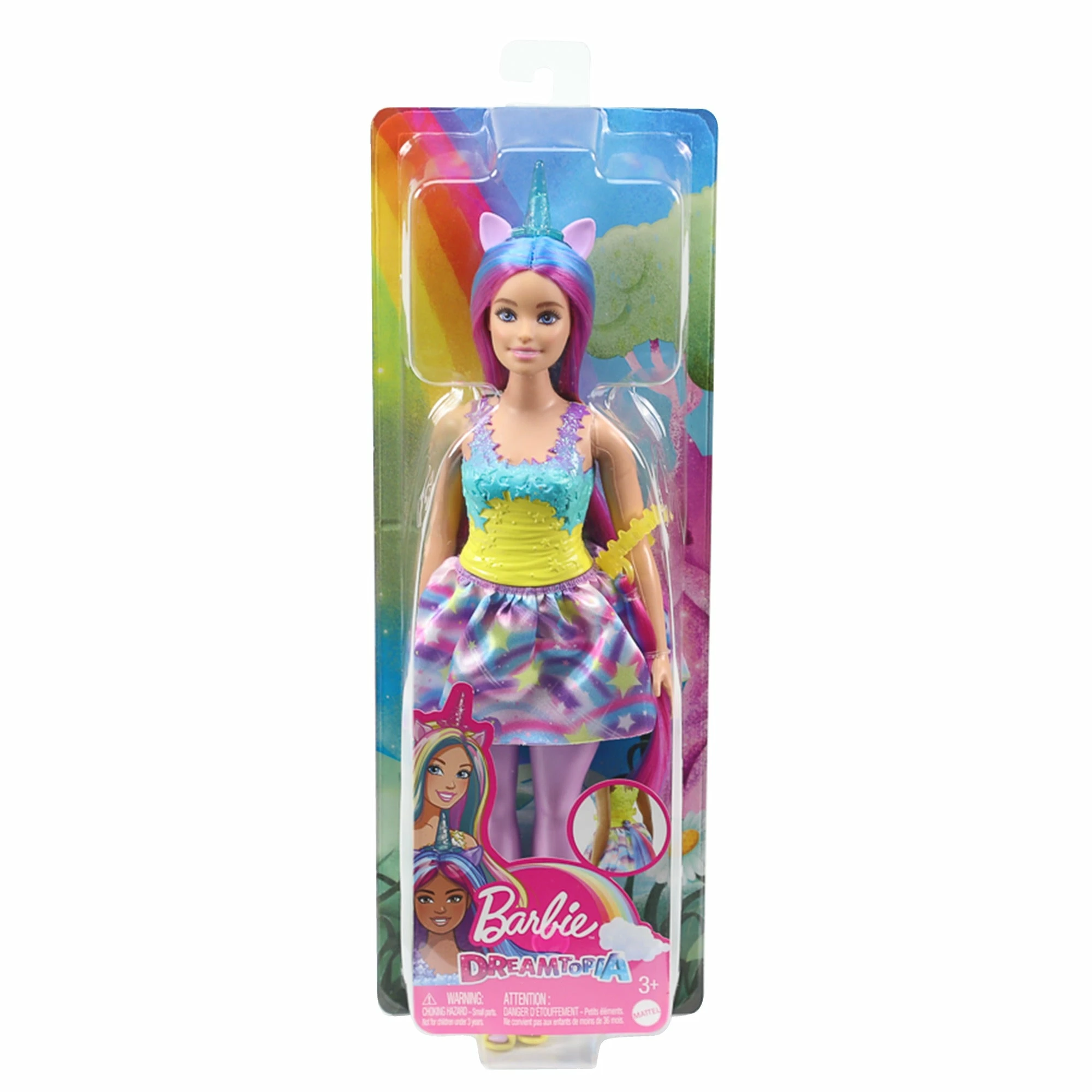 BARBIE DREAMTOPIA UNICORN DOLL BLUE HORN 1 BARBIE DREAMTOPIA UNICORN DOLL BLUE HORN