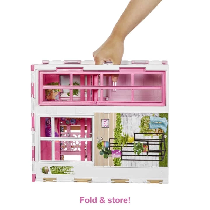 BARBIE 2-STOREY FOLD & GO DOLLHOUSE PLAYSET 3 BARBIE 2-STOREY FOLD & GO DOLLHOUSE PLAYSET - Image 3